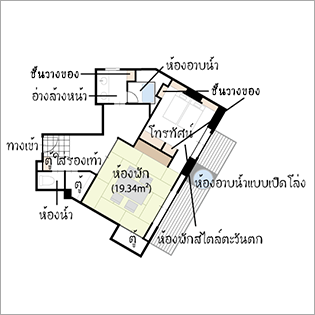 แผนผังห้องพัก