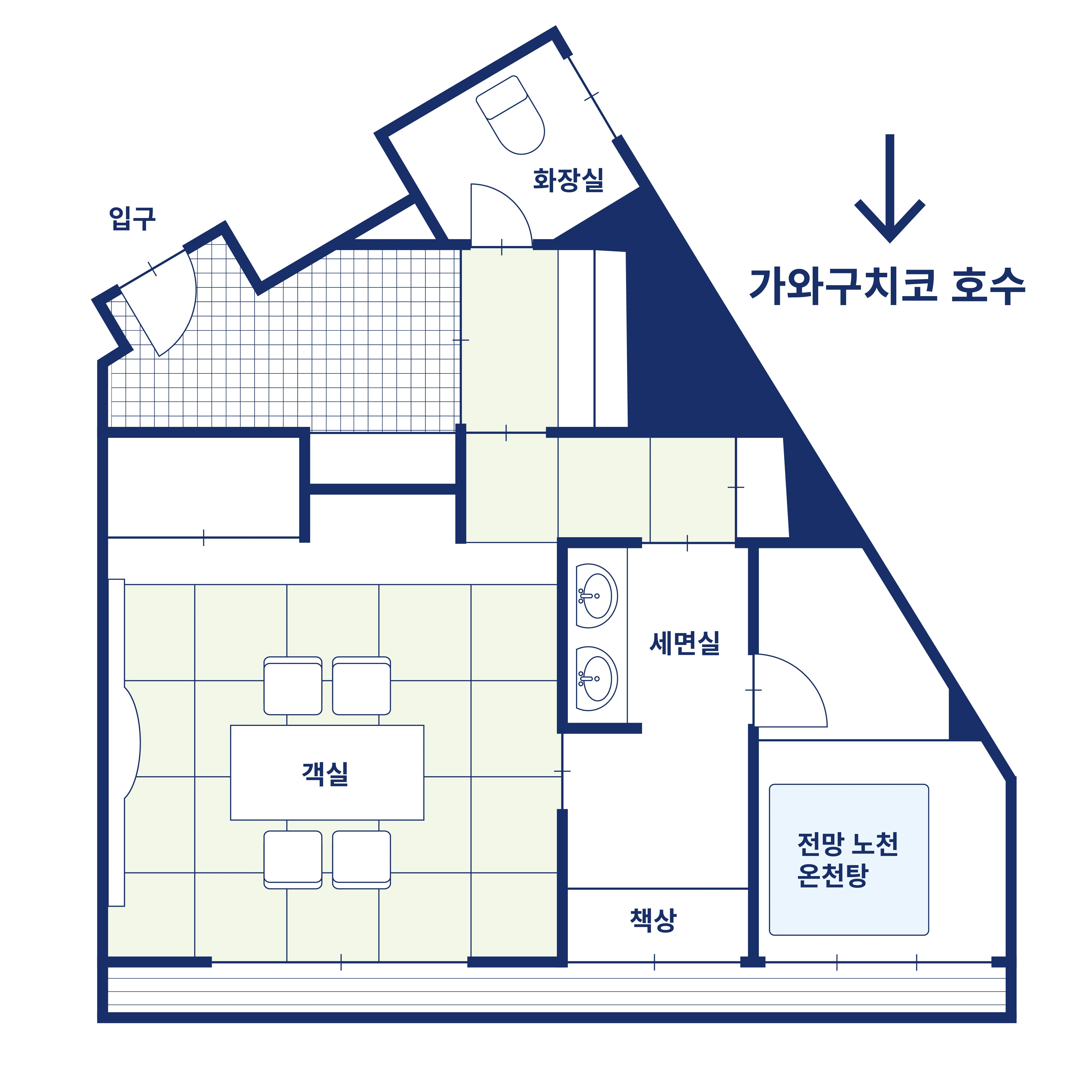 객실 평면도