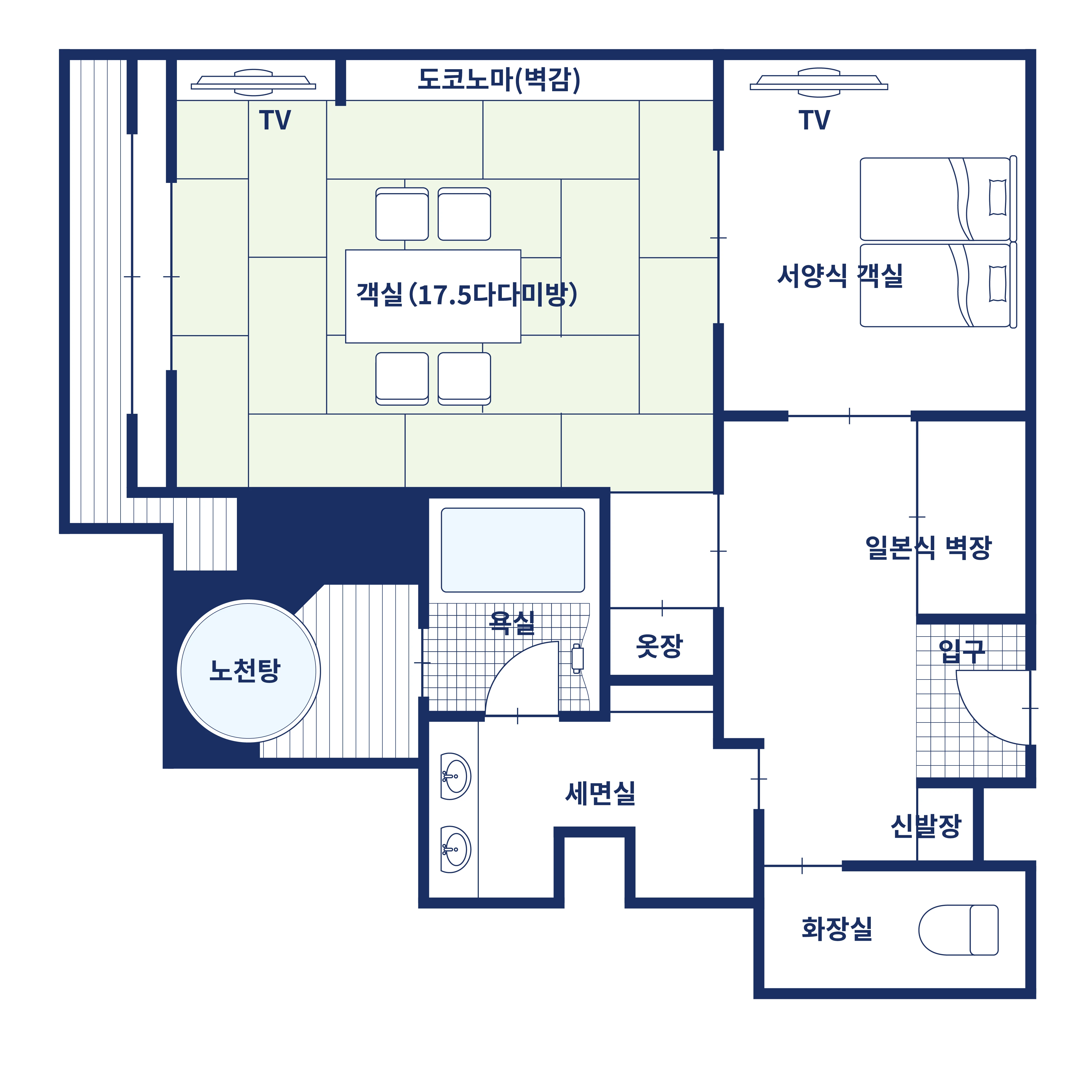 객실 평면도